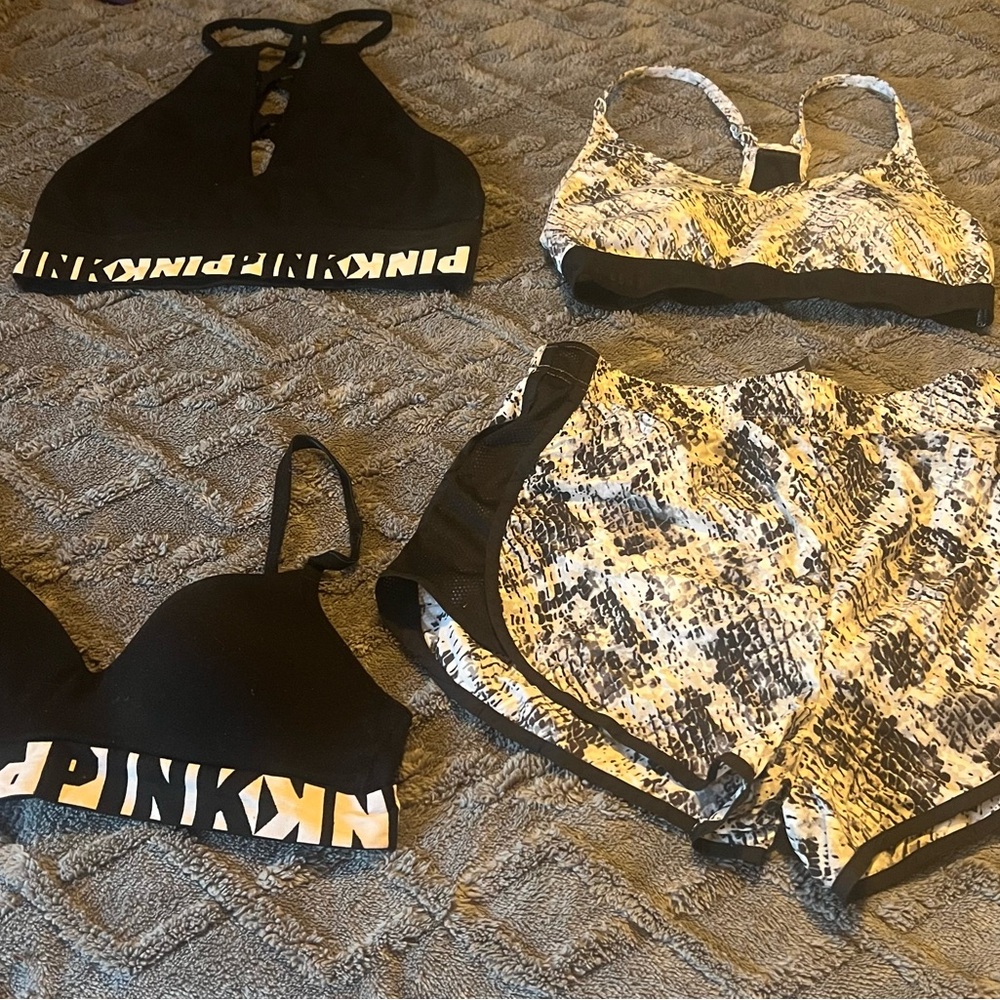 PINK Victoria's Secret Snakeskin Print Shorts